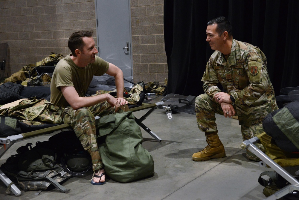WA Air National Guard Commander visits Airmen providing security assistance