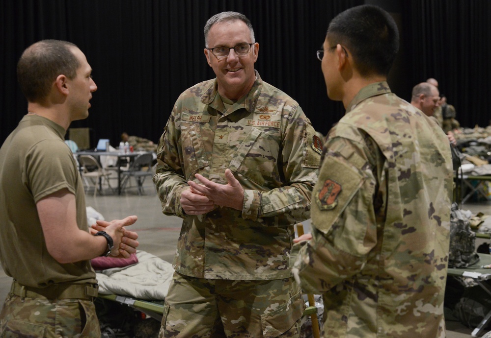 WA Air National Guard Commander visits Airmen providing security assistance