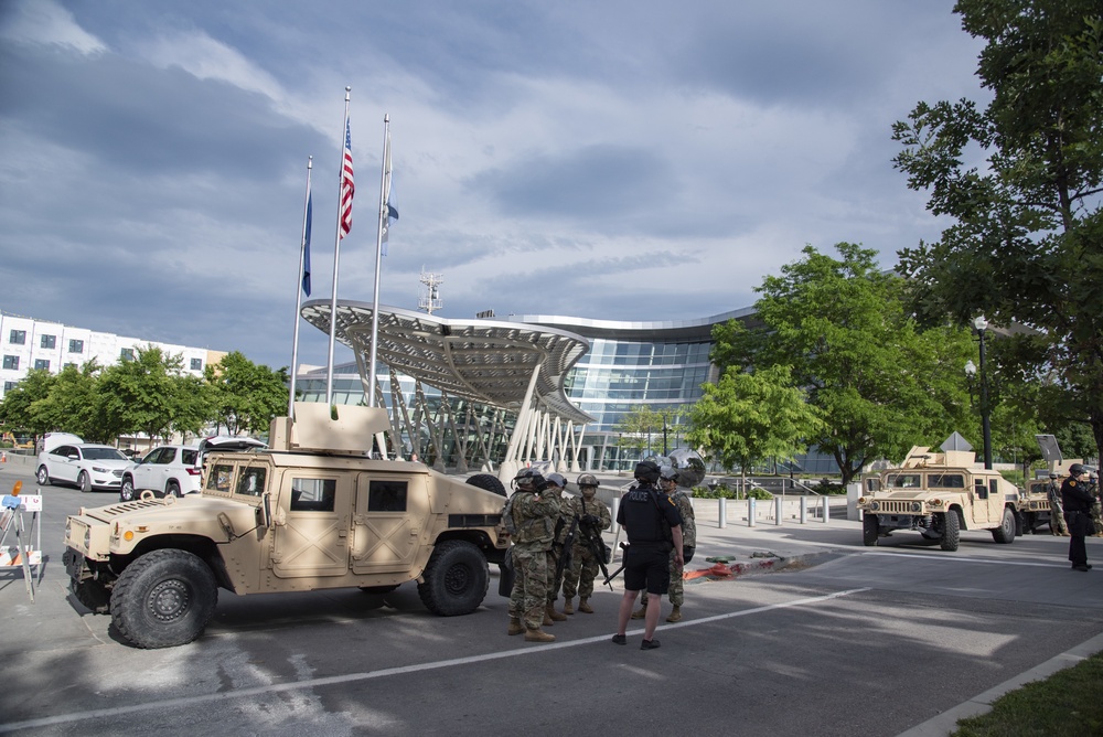 Utah National Guard supports civil authorities during protests