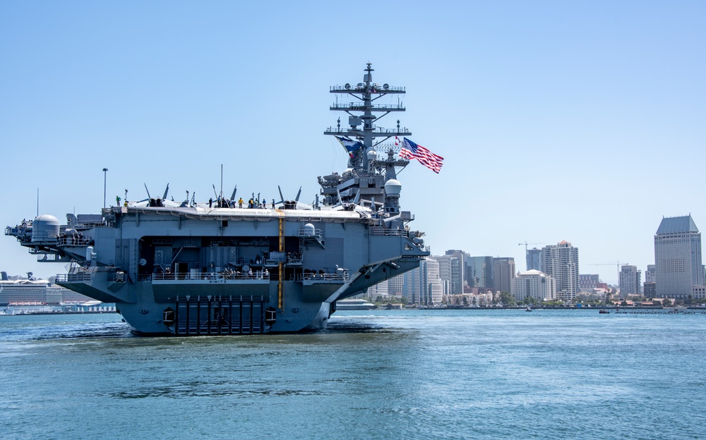 USS Nimitz Departs for Deployment