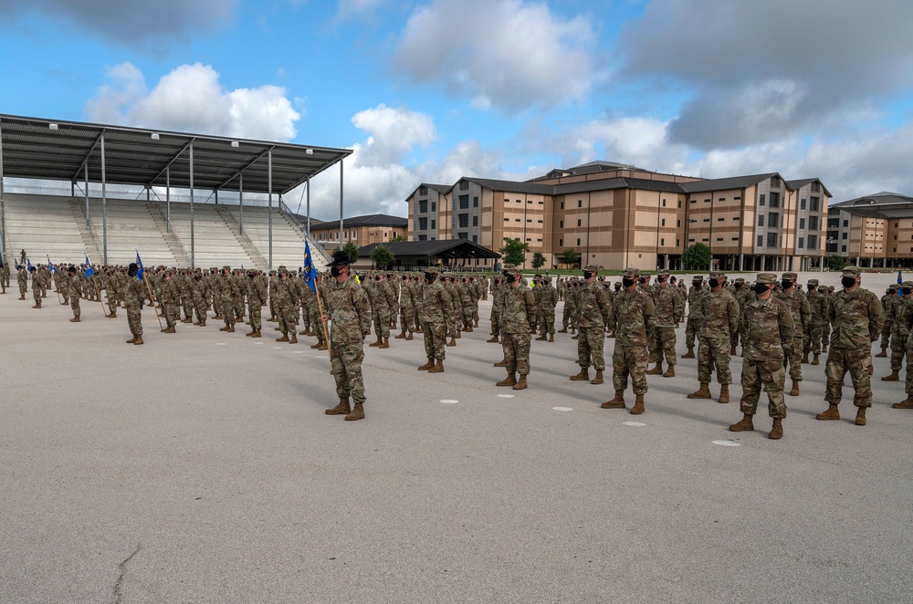 U.S. Air Force Basic Military Training Graduation and Coining Ceremony