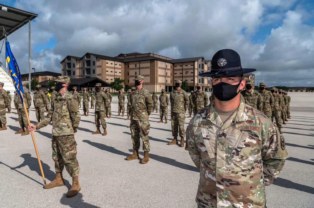 U.S. Air Force Basic Military Training Graduation and Coining Ceremony