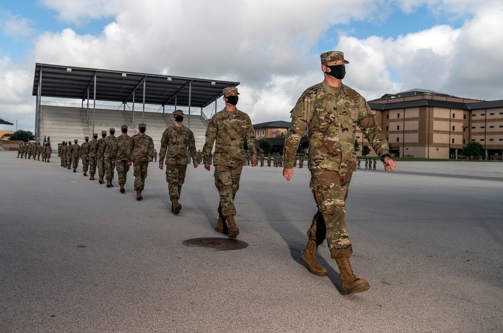 U.S. Air Force Basic Military Training Graduation and Coining Ceremony