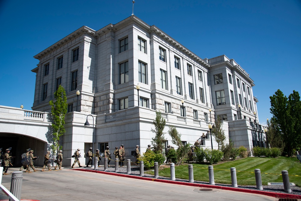 Utah National Guard supports civil authorities during protests