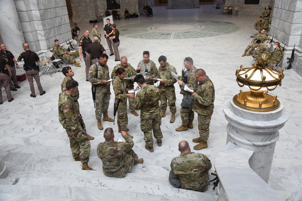 Utah National Guard supports civil authorities during protests