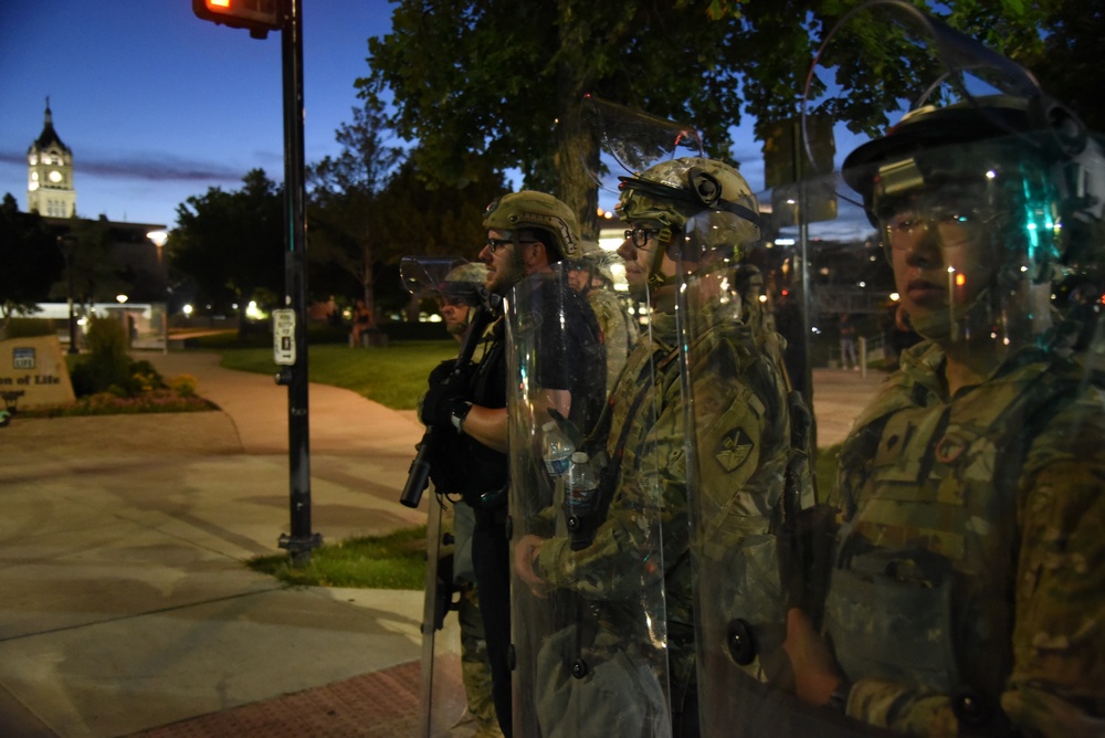 Utah National Guard supports civil authorities during protests