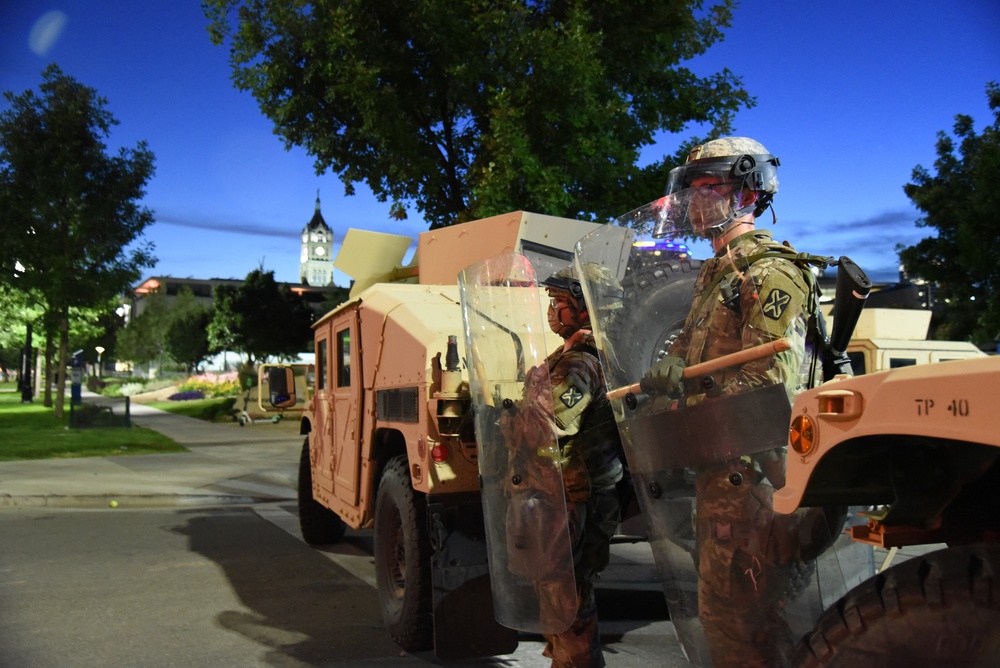Utah National Guard supports civil authorities during protests