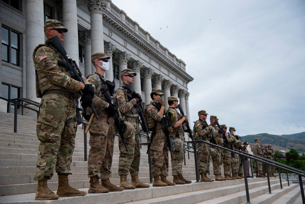 Utah National Guard supports civil authorities during protests