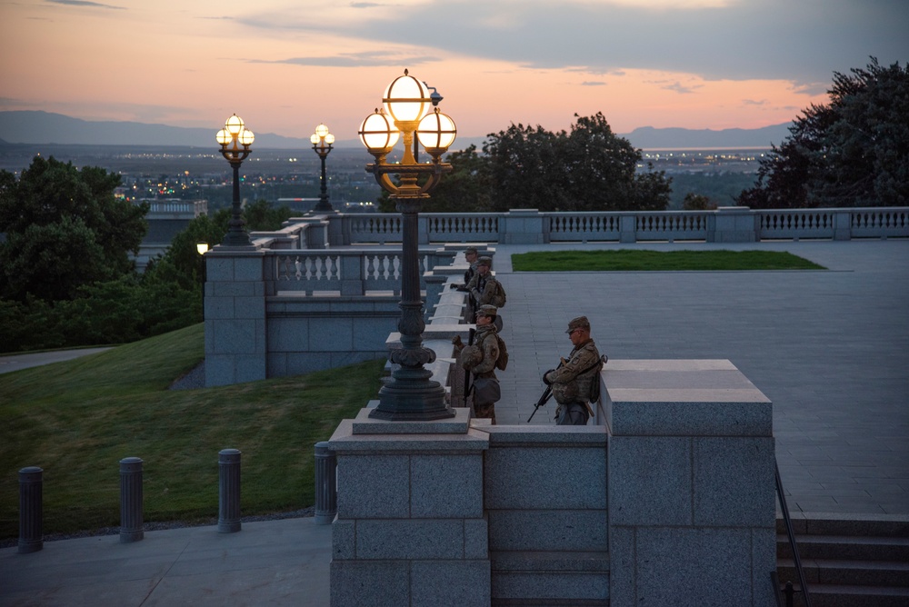 Utah National Guard supports civil authorities during protests