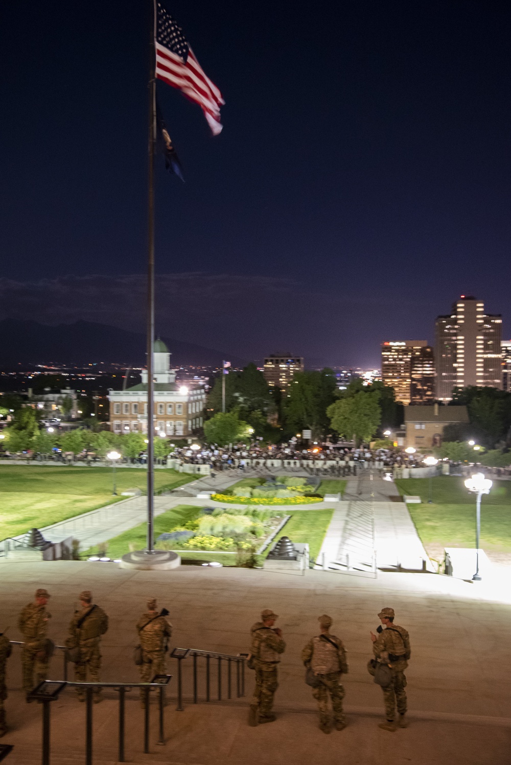 Utah National Guard supports civil authorities during protests