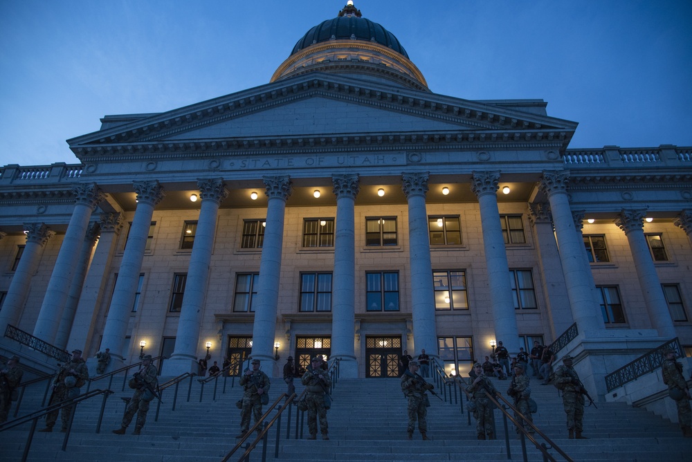 Utah National Guard supports civil authorities during protests