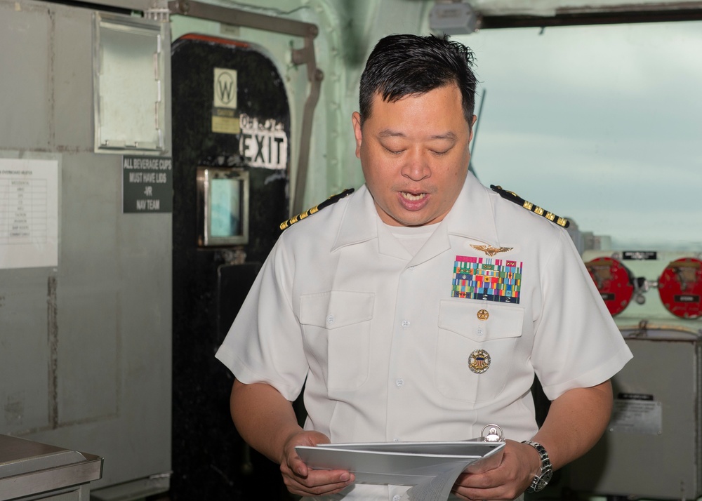USS Iwo Jima Holds Change of Command