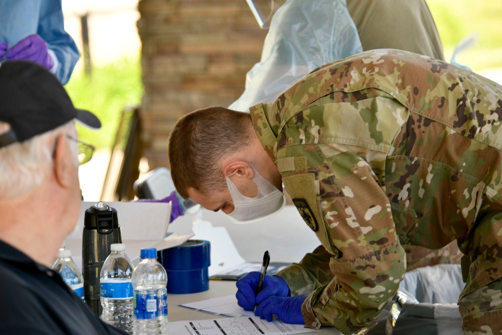 Michigan Guard conducts COVID testing in Sturgis &amp; Battle Creek, MI