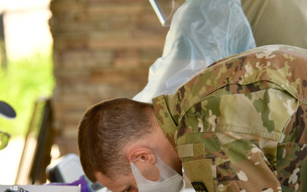 Michigan Guard conducts COVID testing in Sturgis &amp; Battle Creek, MI