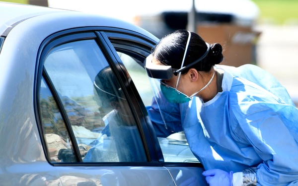 Michigan Guard conducts COVID testing in Sturgis &amp; Battle Creek, MI