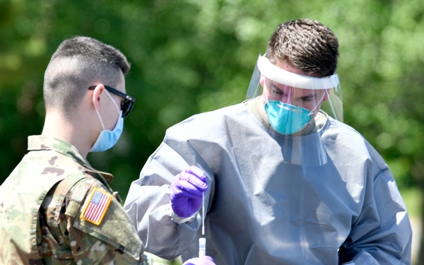Michigan Guard conducts COVID testing in Sturgis &amp; Battle Creek, MI