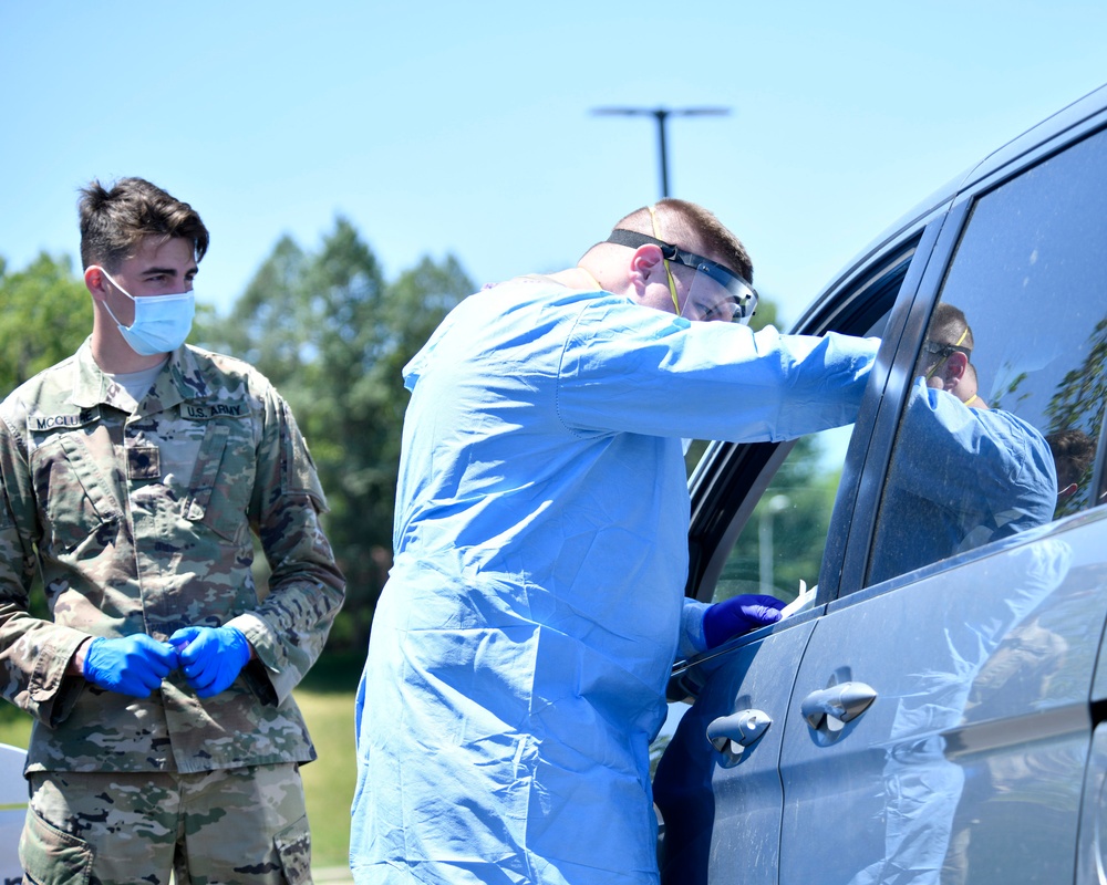 Michigan Guard conducts COVID testing in Sturgis &amp; Battle Creek, MI
