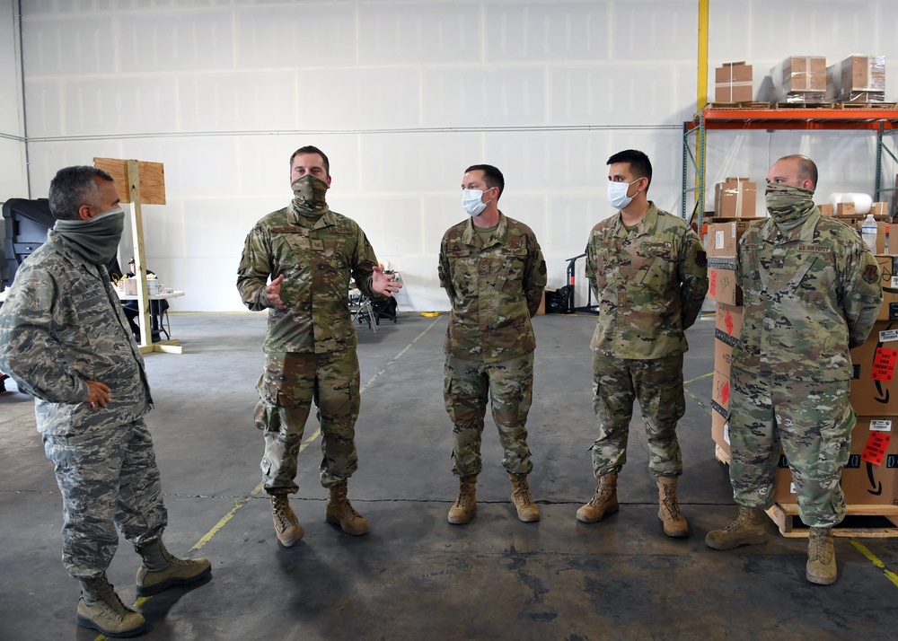 149th Fighter Wing leadership checks on Airmen deployed for COVID-19 response