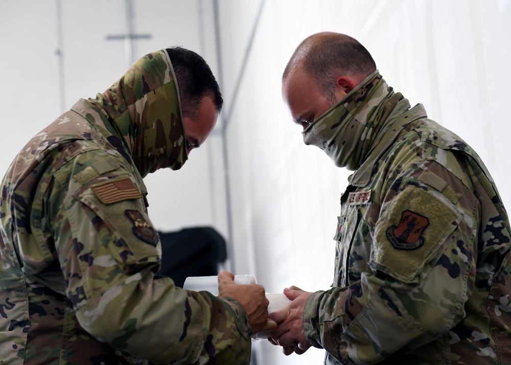 149th Fighter Wing leadership checks on Airmen deployed for COVID-19 response