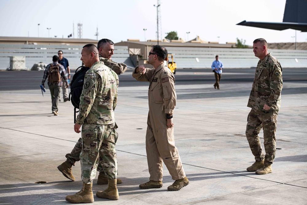 U.S. Army Gen. Townsend, commander, AFRICOM, arrives at Camp Lemonnier, Djibouti.