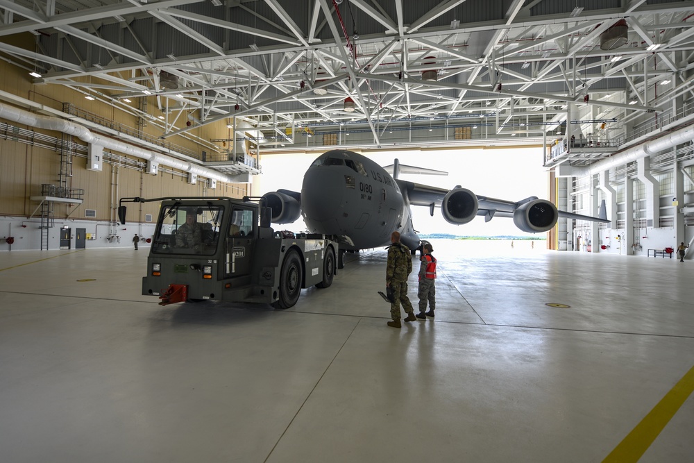 New hangar, new home