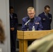 157th Air Refueling Wing Chaplain gives invocation during change of authority ceremony