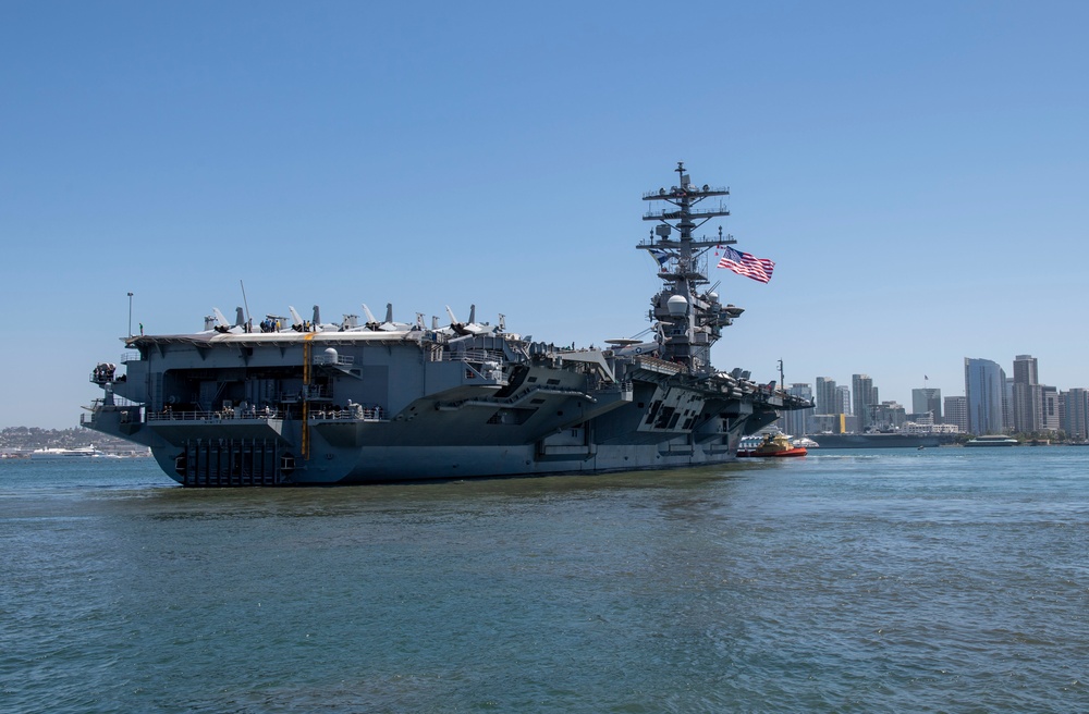 USS Nimitz Departs for Deployment