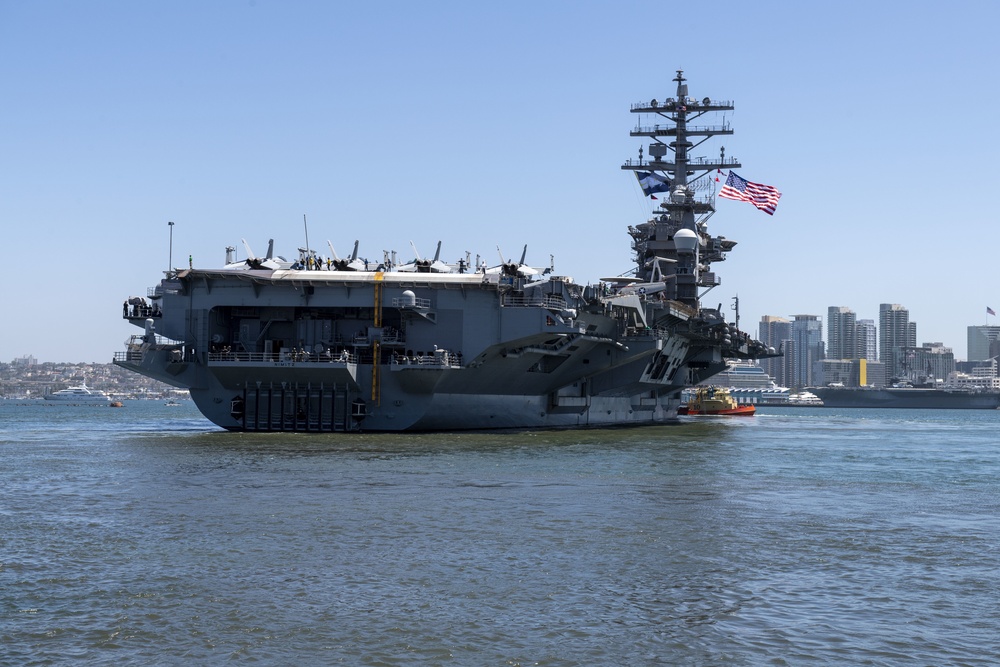 USS Nimitz Departs for Deployment