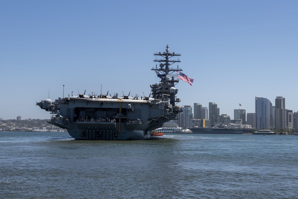 USS Nimitz Departs for Deployment