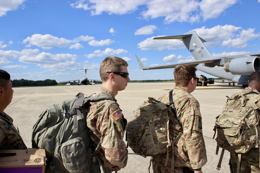 National Guard units depart Joint Base Andrews following civil unrest mission