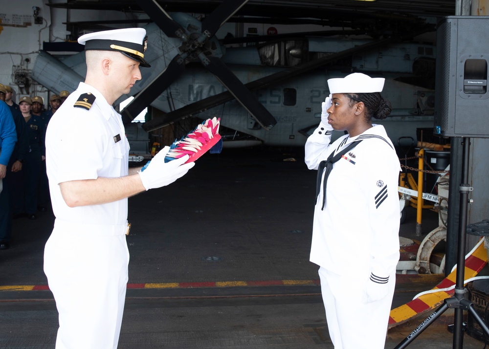 Battle of Midway Remembrance Ceremony, USS BATAAN (LHD 5)