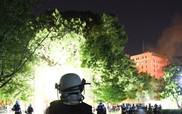 District of Columbia National Guard members provide support to during protests in Washington, D.C.