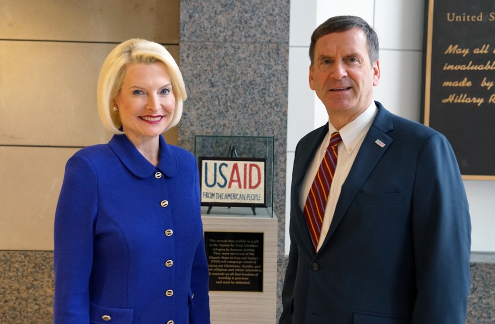 USAID Administrator Mark Green meets with United States Ambassador to the Holy See Callista Gingrich