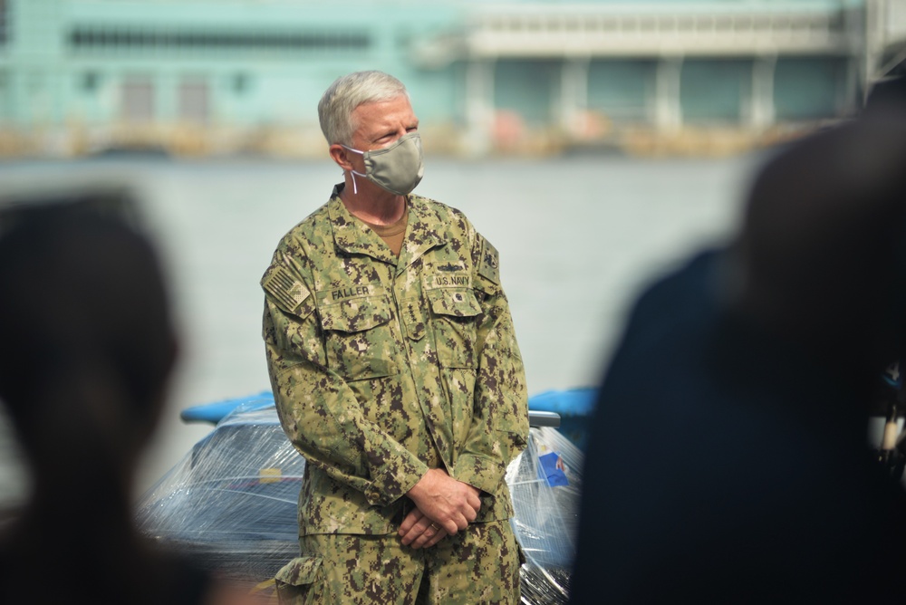 USCGC JAMES offloaded approximately 30,000 pounds of cocaine and marijuana worth an estimated $408 million