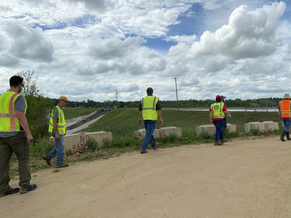 Engineers Inspect Edenville Dam After Flooding and Failure