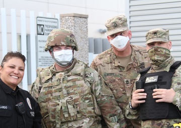 Cal Guard leaders interface with LAPD during civil unrest