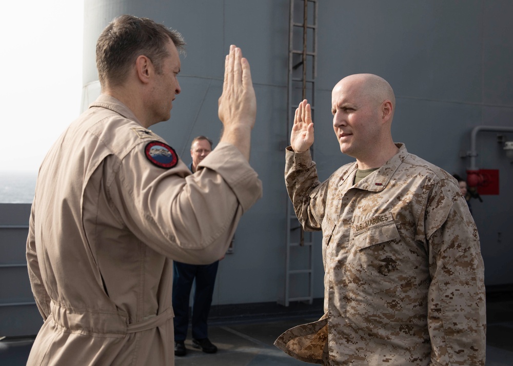 Promotion Ceremony, USS Bataan (LHD5)