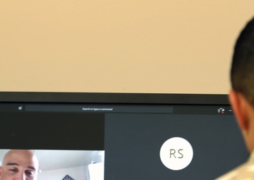 Army Reserve unit combines technology with tradition during virtual change of command ceremony