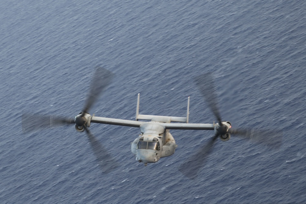 VMM 365 (reinforced) executes machinegun shoot utilizing MV-22B Ospreys