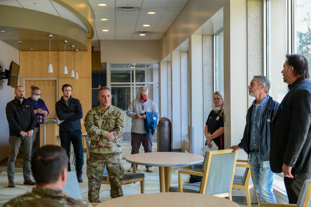 Nebraska Guardsmen tour University for alternative housing operations