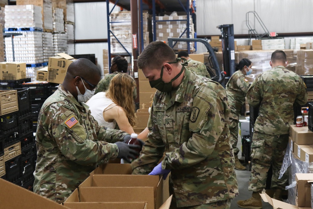 NCARNG Help Feed Local Community During COVID-19