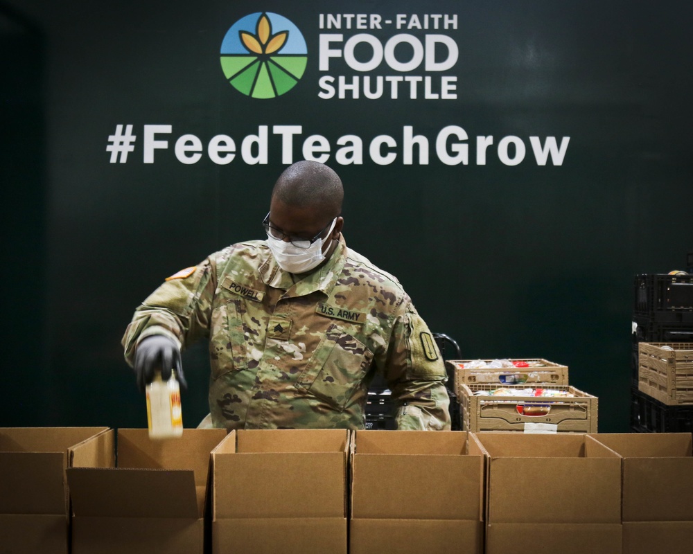 NCARNG Help Feed Local Community During COVID-19