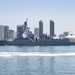 USS Kidd Departs San Diego