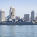 USS Kidd Departs San Diego