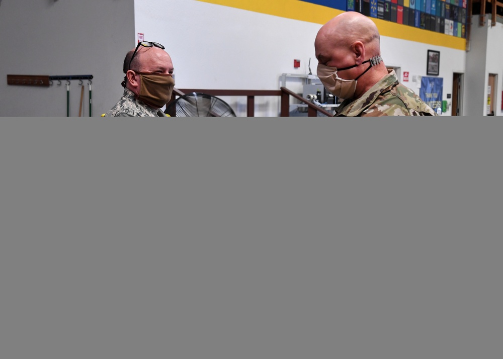 Joint Task Force 115 leadership team visits Cal EMSA and Sacramento Food Bank
