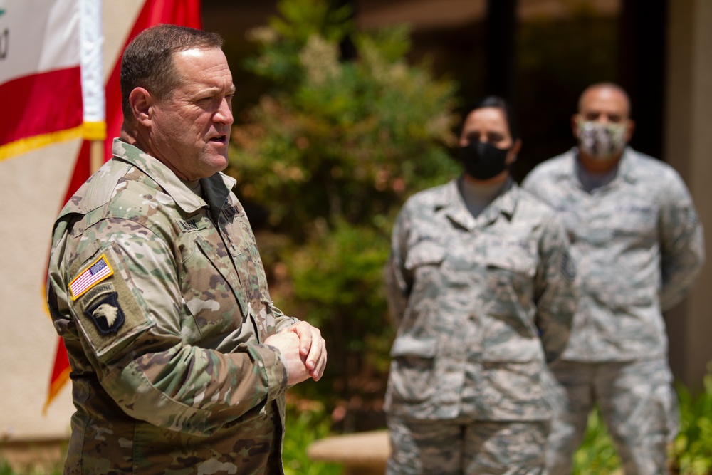 Adjutant General reenlists Airmen at 163d Attack Wing