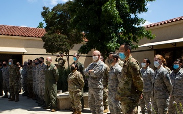 Adjutant General reenlists Airmen at 163d Attack Wing