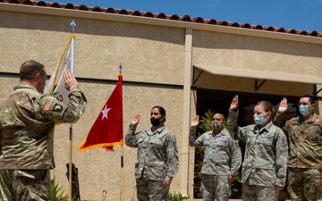 Adjutant General reenlists Airmen at 163d Attack Wing