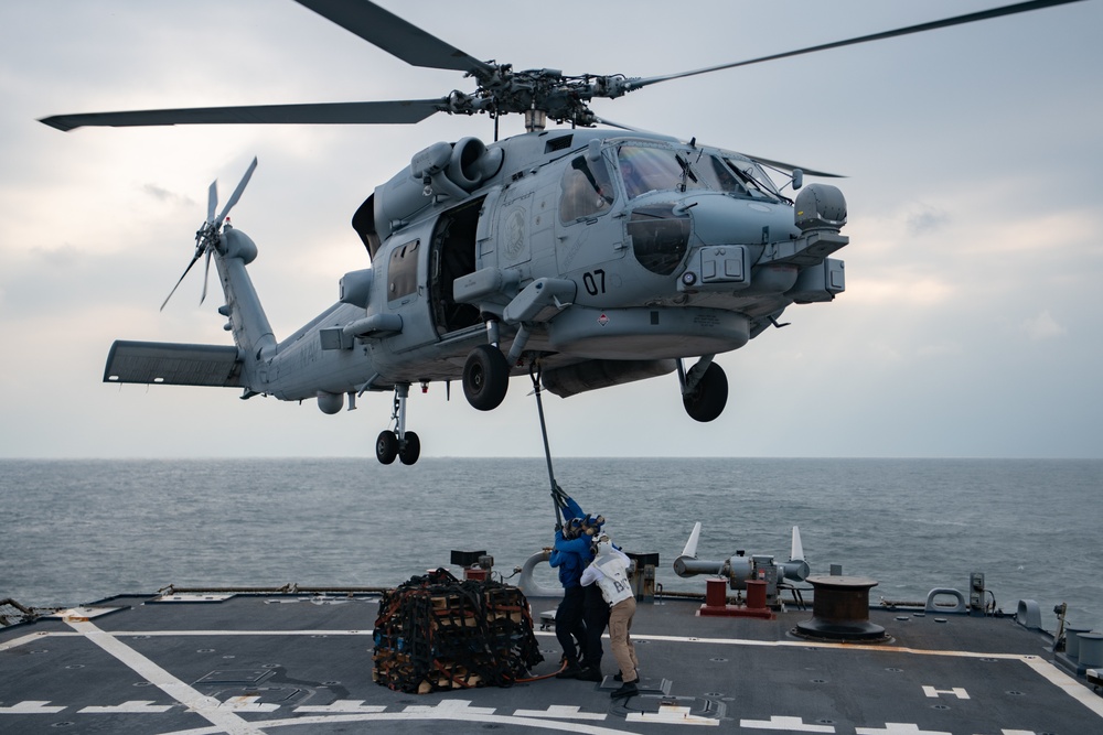 USS Barry Conducts Flight Operations