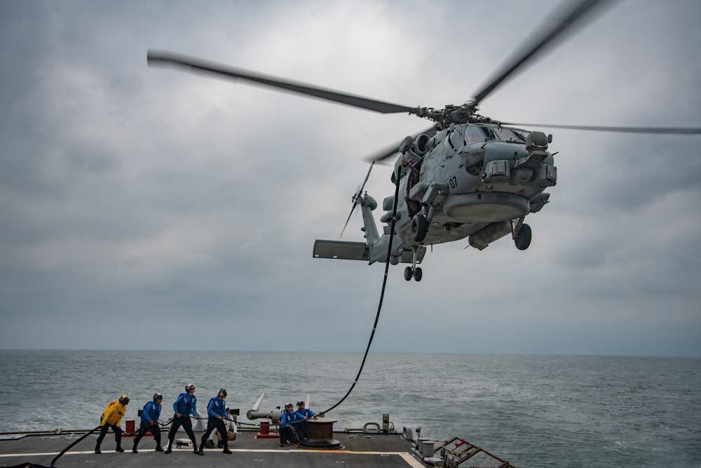 USS Barry Conducts HIFR Training